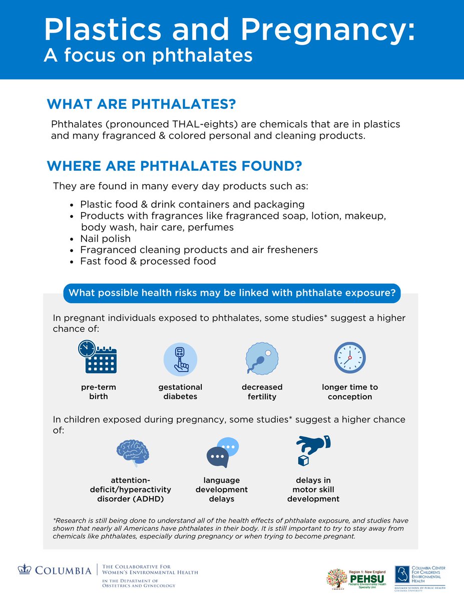 Plastics and pregnancy: a focus on phthalates p. 1 (download at CWEH website)