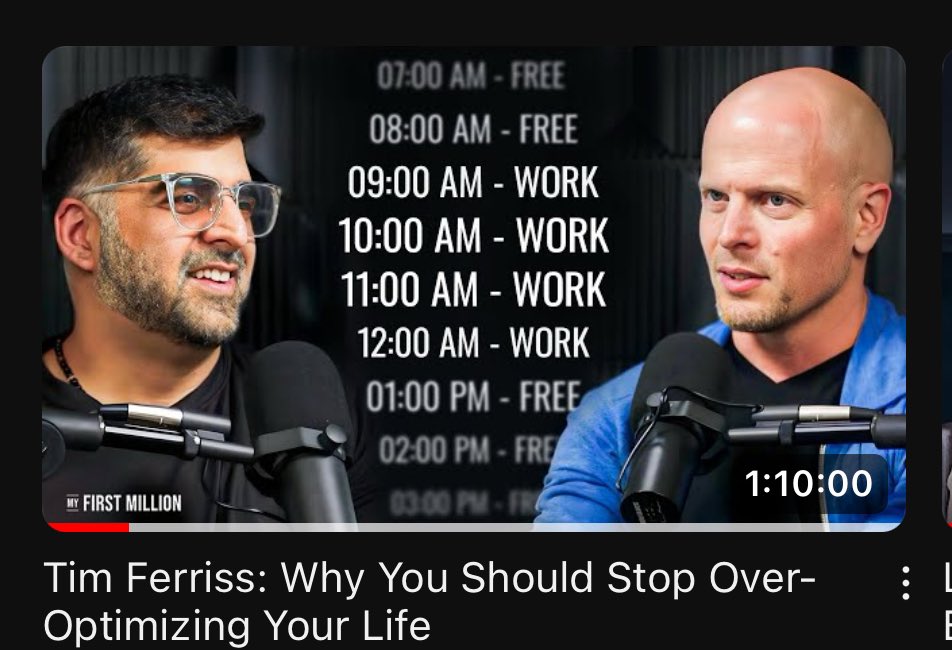 New episode with @tferriss is out! This one has some all timers in it: - the story of how he met @naval by accidentally hitting on his girlfriend - “big dreams, big things, are easy to hide behind.” But you can’t hide from the next simple action A bunch more. Go watch!