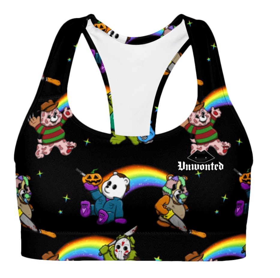 I’ve just found the horror-themed sports bras of my DREAMS.