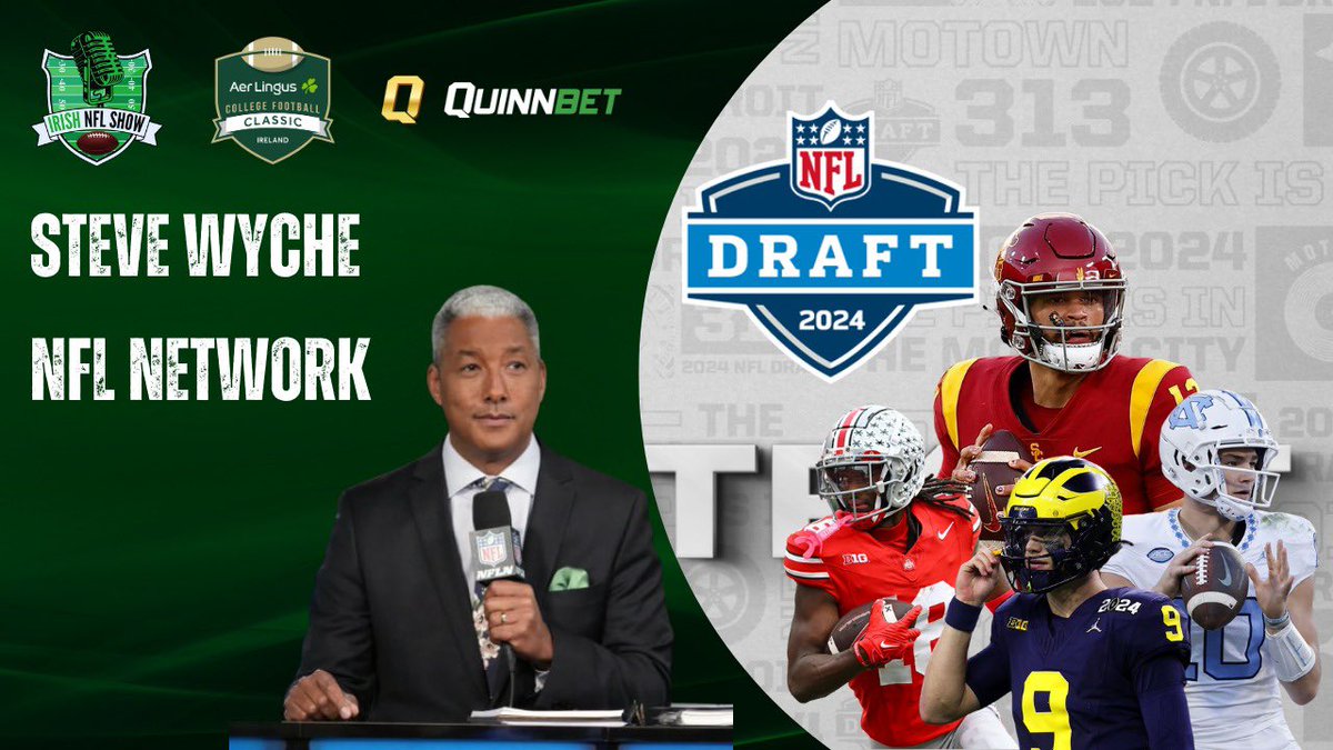 NFL Draft Week 💥🏈 Our continued content continues this evening as we welcome @wyche89 from NFL Network back to the show. Available here and our YouTube channel from 9.30pm with the podcast version to follow.