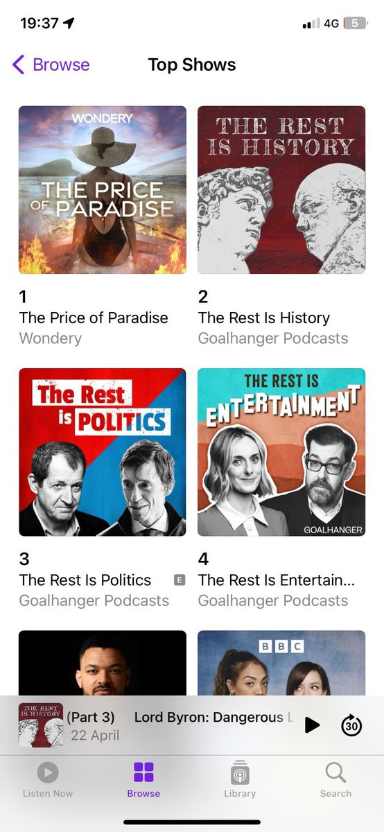 We’ve just hit the number one spot! ⭐️⭐️⭐️⭐️⭐️ Listen to ‘The Price of Paradise’ presented by @Alicelevine via @WonderyMedia now! podcasts.apple.com/gb/podcast/int…