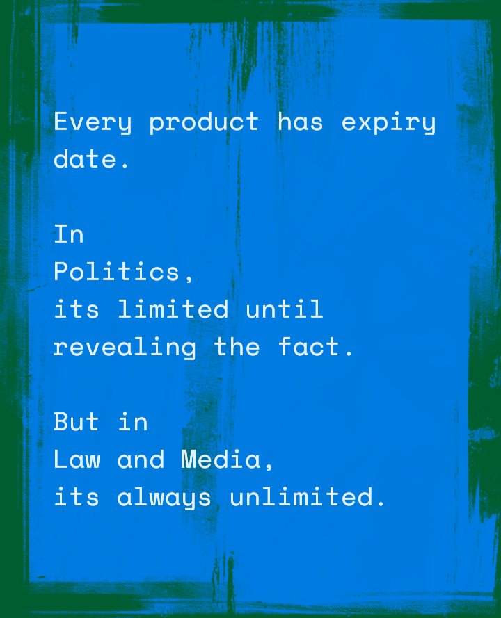 Content is King, in law and media, but not in politics. 

Awaiting for the expiry date...

#Politics #Law #Media 

#Competencies
#WritingMatters #CreativeIndustries