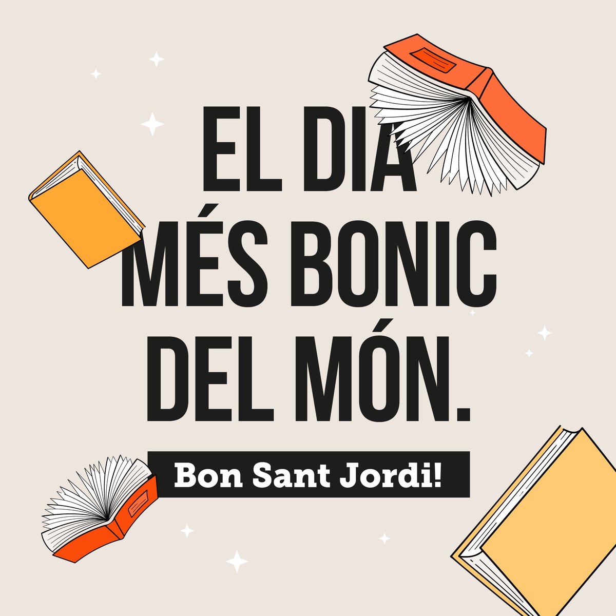 Bona diada de Sant Jordi i que els llibres ho inundin tot! 📚🌹