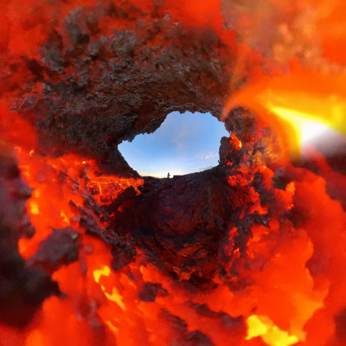 Lava POV, the camera is mostly fine