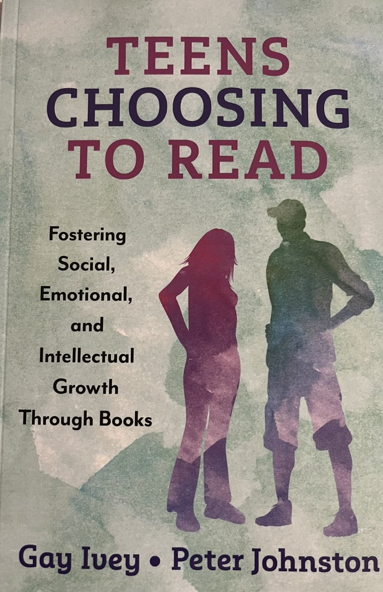 A engaging book. Tracking teen readers over 3 years as positive #reading identities developed - enabled by shifts in texts, time, agency and relationships. @Team_English1 @BarbaraBleiman @DrSarahMcG @longr004 lots of detail 👍@rachelayres1979 @benniekara