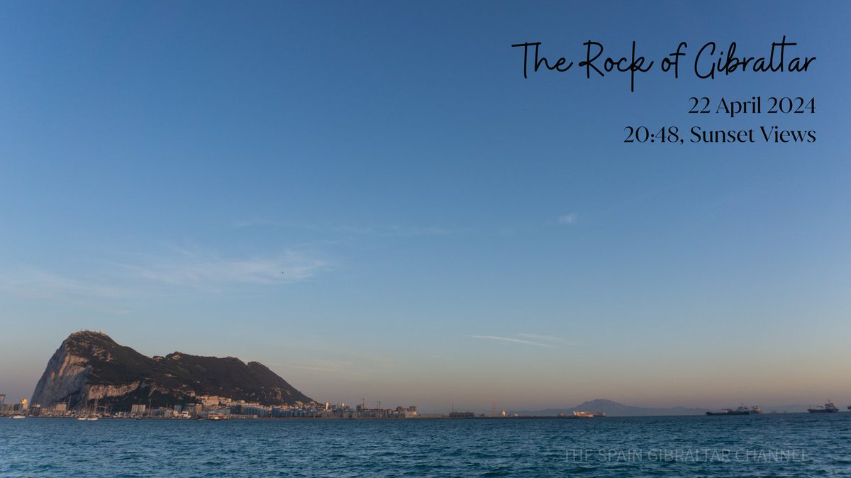 The Rock of Gibraltar 22 April 2024, during the morning and once again at sunset. #Gibraltar #straitofgibraltar