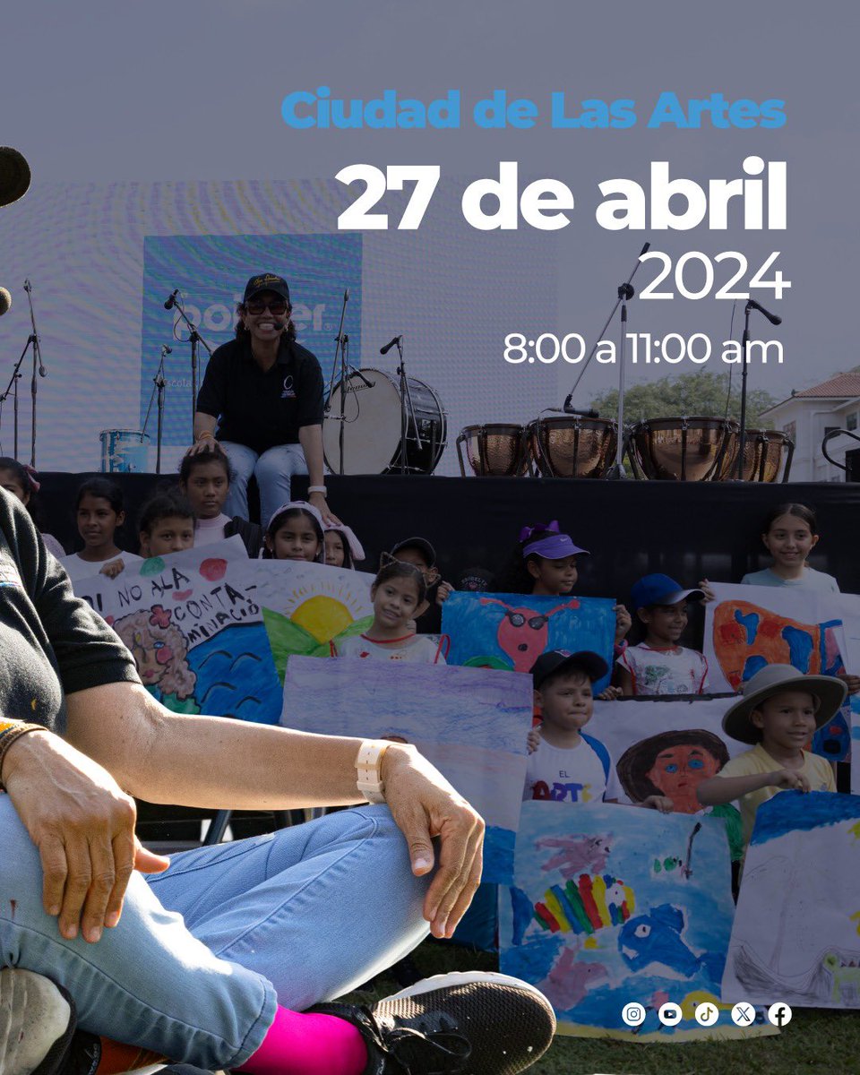 Este sábado 27, te invitamos a que asistas a una mañana llena de colores y mucho arte con ‘Talleres de Pintura’, con @fosinclair.
📍Ciudad de Las Artes 
🕣 8:00 a.m. a 11:00 a.m.
🎟️Totalmente gratis. Abierto para todo el público 🤩
📥Link de registro forms.gle/oqo2Q9yo4XSHqA…