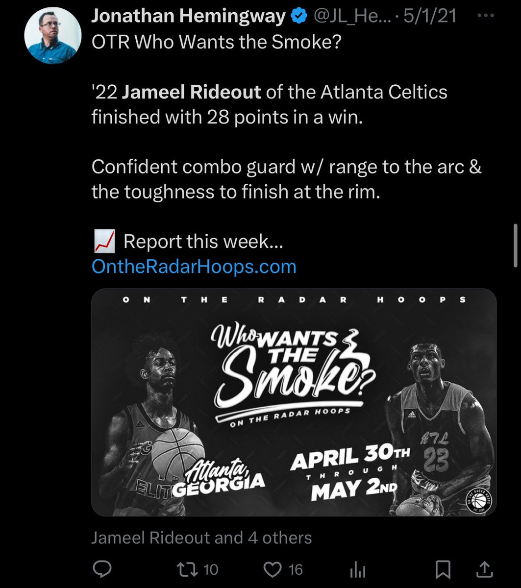 @TaiYoungHoops @OntheRadarHoops @DrKrisWatkins @Proven_Prospect @Jr_OTRH @TheWelchyReport @BTS_Report @JHillsman @JL_Hemingway @1stloveb @AtlantaCeltics Memory lane!!