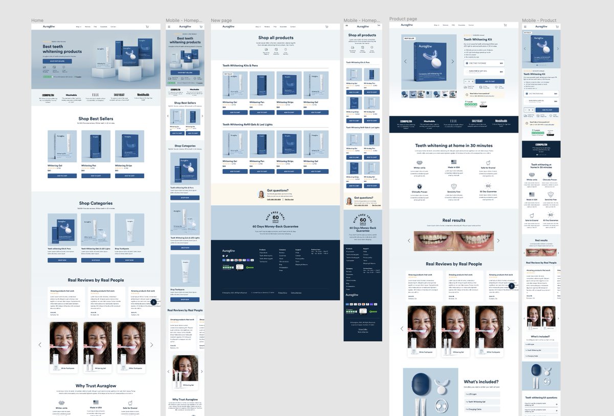 While 99% of design requests are coming from SaaS projects at DesignUp.net - here's a 3 days work on an eComm website

Zoomed-in designs below ↓