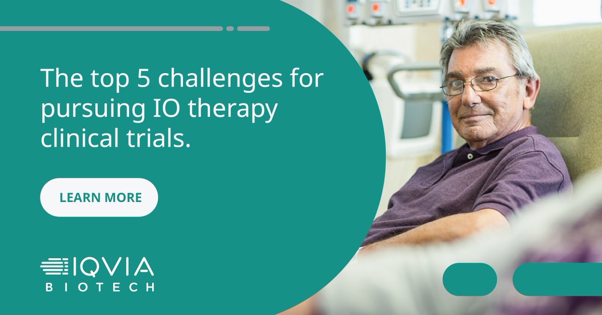 Learn how IQVIA Biotech tackles unique challenges in immuno-oncology (IO) trials, guiding biotechs to advance cancer treatments.
bit.ly/3w7jKLh
#ImmunoOncology #clinicalresearch