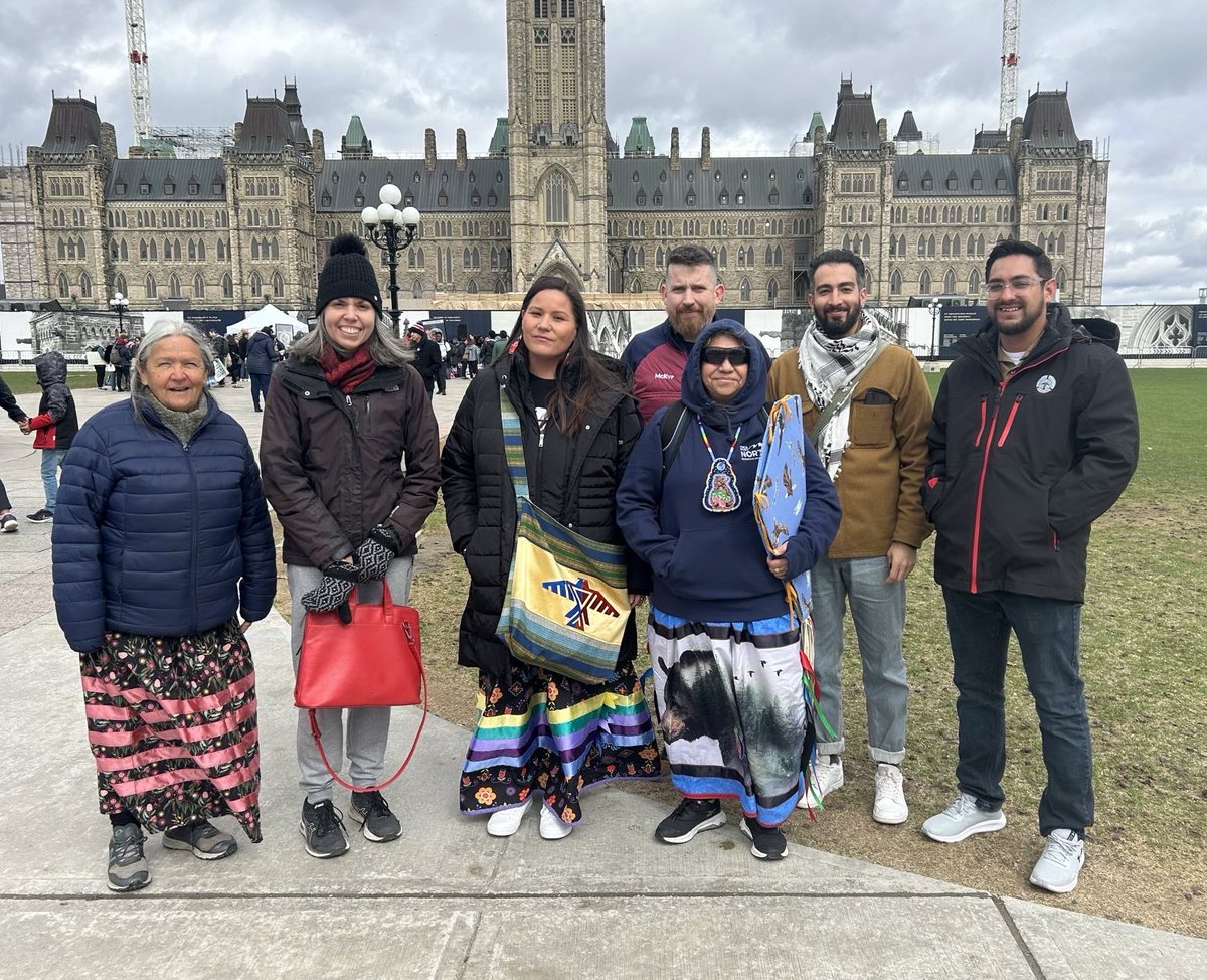 Yesterday's march filled us with energy and hope ahead of the treaty negotiations starting tomorrow ✊ We’re proud to be in Ottawa with Aamjiwnaang First Nation councillors, knowledge keepers, and community members whose voices are central to the fight to #EndThePlasticsEra.