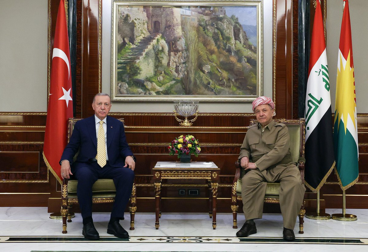 Erdoğan ve Barzani görüşmüş….