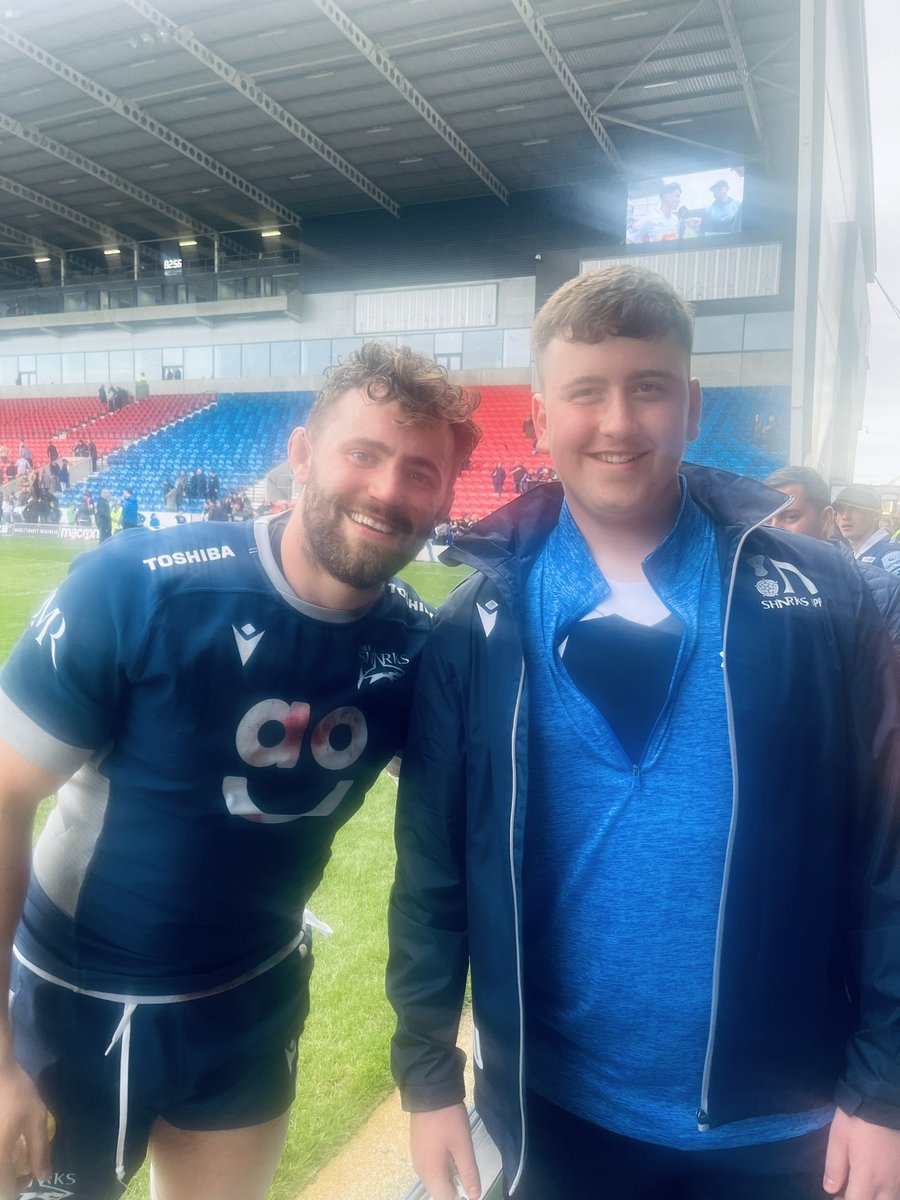 Brilliant day at @SaleSharksRugby @SaleSharksAcad @lancashirerugby @Aspullrfc Joseph enjoyed the pitch walk for U15s DPP.