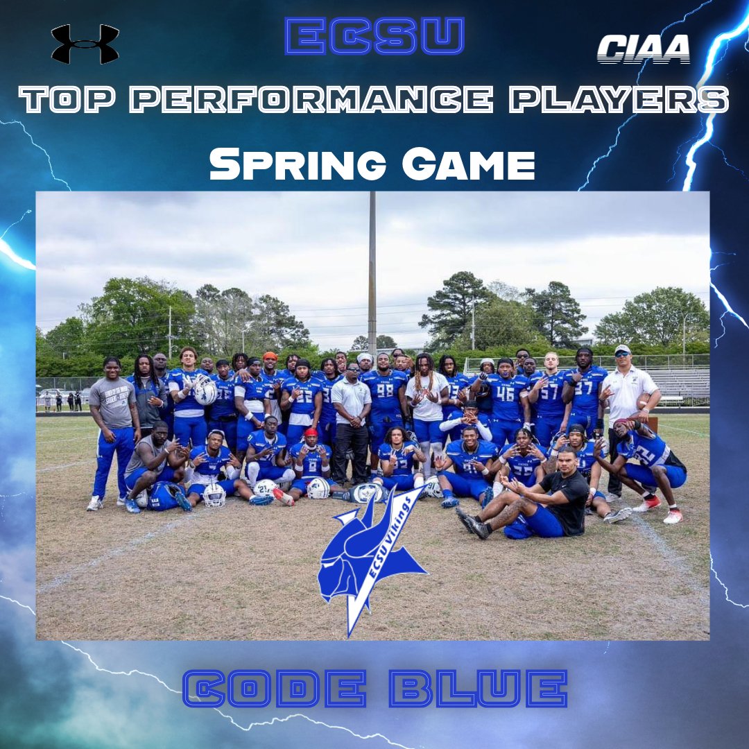 Spring Game was full of excitement and competition! Code Blue came out with the hard fought victory! Thank you to the Viking Family and Friends for the continous support and love. Spring 2024 our boys exceeded expectations! Fall 2024 will be here soon! #OnTheRise #VikingPride3x