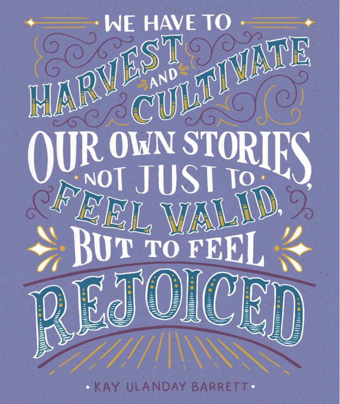 Download and share this One World poster featuring a quote from poet Kay Ulanday Barrett. “We have to harvest and cultivate our own stories, not just to feel valid, but to feel rejoiced.” lfj.pub/3AxvFOA