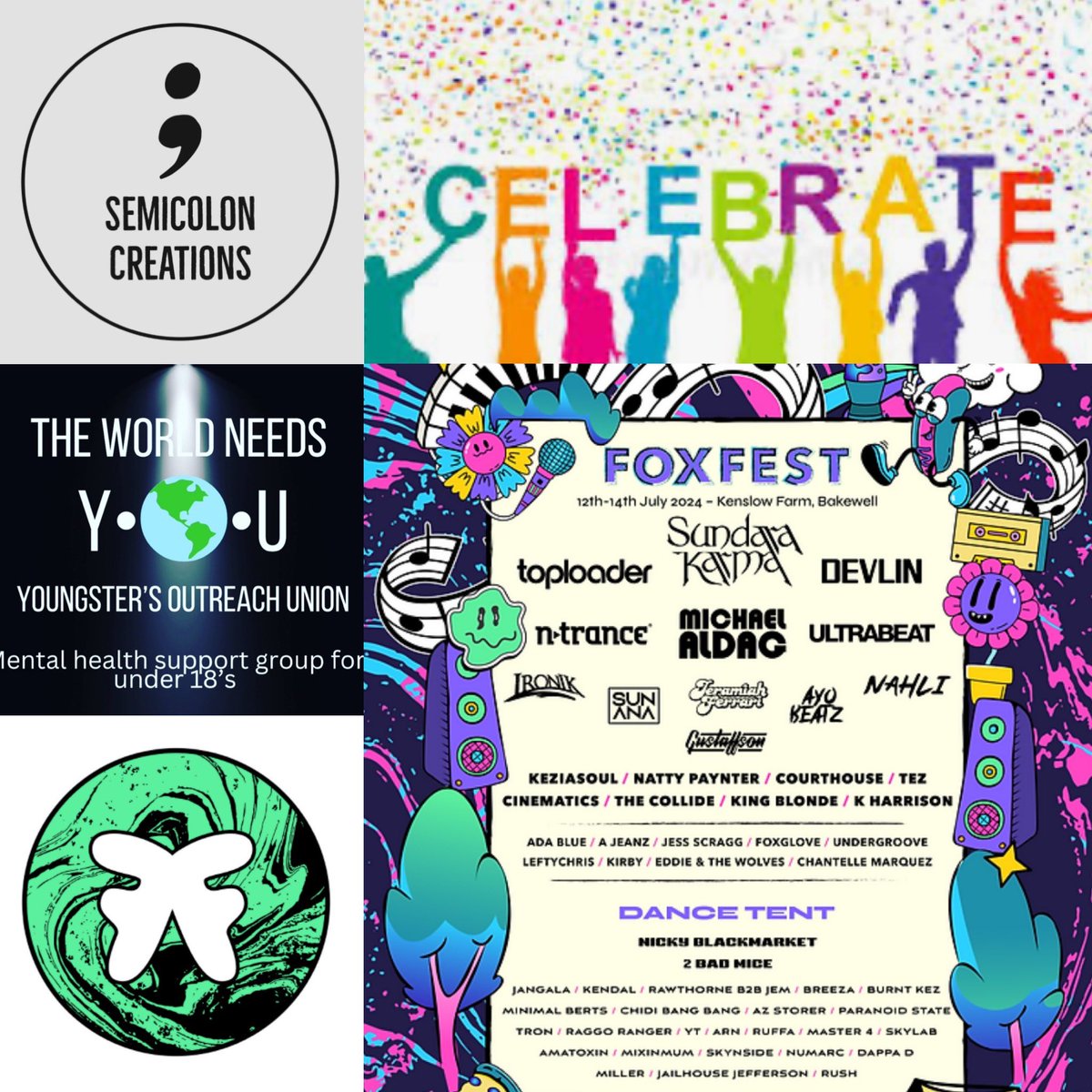 Thrilled to be joining FOX 🦊 FEST this summer! 
They can’t wait to have us on board to help raise more awareness for Mental Health! 

#feelinghonoured 
#mentalhealthadvocate 
#foxfestuk 
#semicoloncreations 
#youngstersoutreachunion