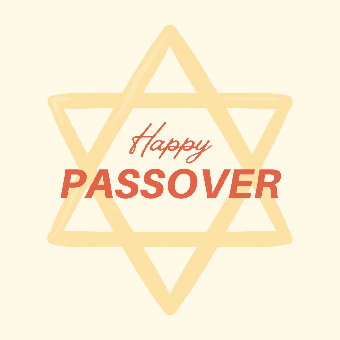 To all those who celebrate, I wish you and your loved ones a very happy Passover. Chag Sameach!