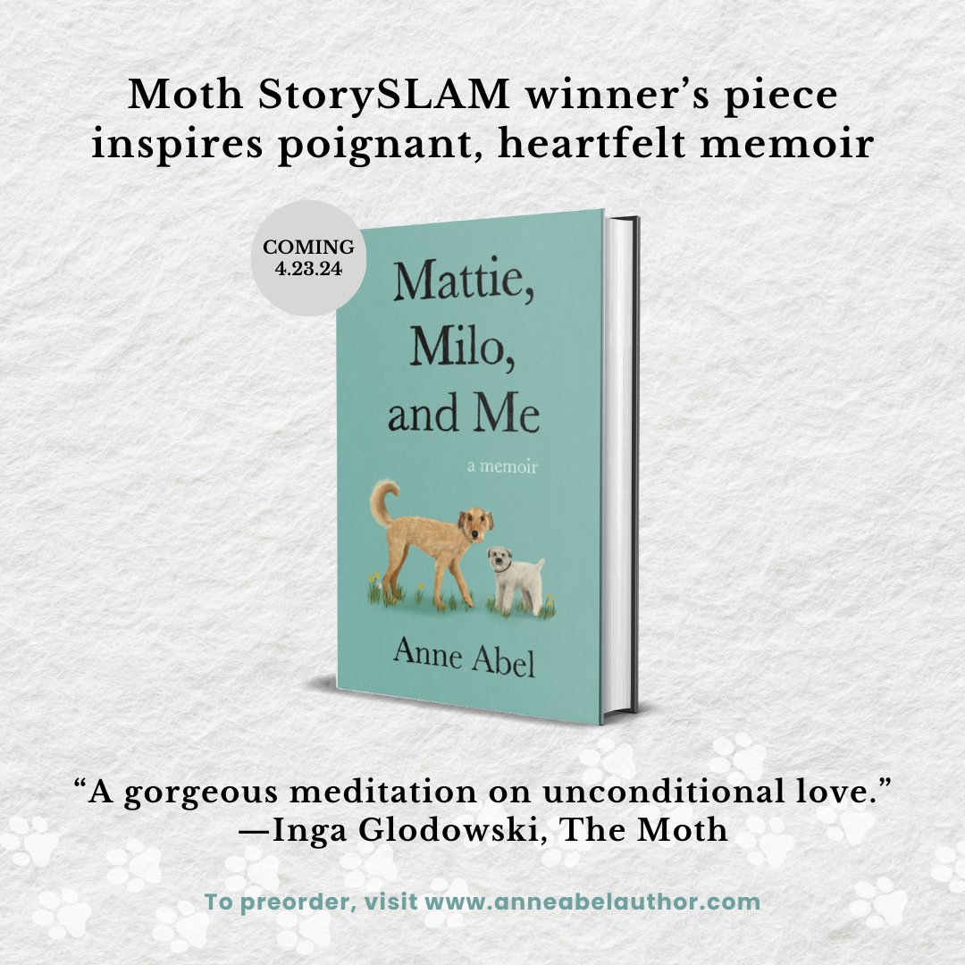 Moth storyteller, Anne Abel's new memoir arrives tomorrow. Learn more at anneabelauthor.com