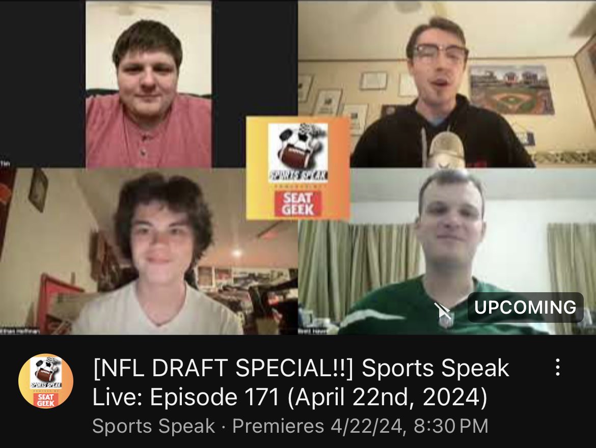 It’s #NFLDraft time.

Join <a href="/EddieKalegi/">Eddie Kalegi</a> <a href="/IveBeenTimMoore/">Tim Moore</a> <a href="/brett_hawn/">Brett Hawn</a> and @Hoff23XI at 8:30 for our Draft Special!

youtu.be/0GIhaPgmZtA?si…