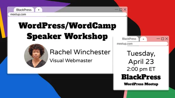 Want to take the stage at WordCamp US this year? Learn more about the speaker application process with Rachel 'Win' Winchester in this FREE webinar, tomorrow at 11AM PDT! RSVP: meetup.com/blackpress-mee… Remember, our Call for Speakers closes 4/29! us.wordcamp.org/2024/apply/ #WCUS