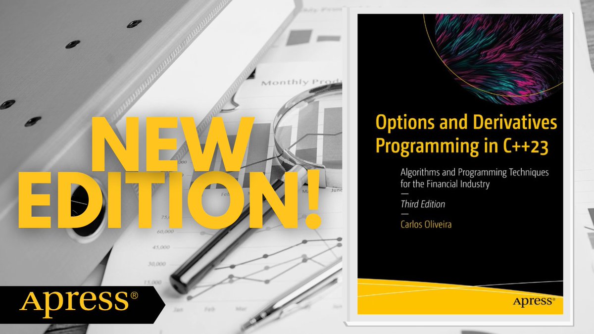 Ready to bridge the gap between C++ expertise & #financialsoftware development? 💰 This new edition by Carlos Oliveira is for professional #developers seeking concise, algorithms-based insights. #Coding #Cplusplus #Programming #C #DerivativesTrading 

🔗 shorturl.at/hyCH4