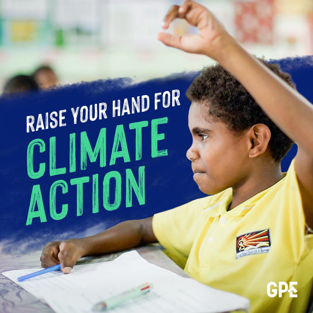 Education is a powerful driver for more sustainable development, including a transition to greener societies 🌍 On today's #EarthDay, join us and #RaiseYourHand for boosting #ClimateAction through education ✋🏼🖐🏿✊🏻✋🏾