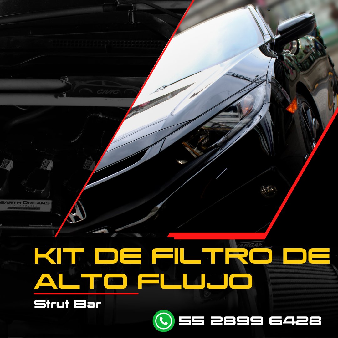 _Hangar1's tweet image. Potencia y estabilidad en cada viaje: Strut bar y kit de filtro de alto flujo, tu dupla perfecta. 🔥

Contáctanos en WhatsApp al 📲 55 2899 6428 

#honda #strutbar #kyn #tuning #cdmx @HondaMexico