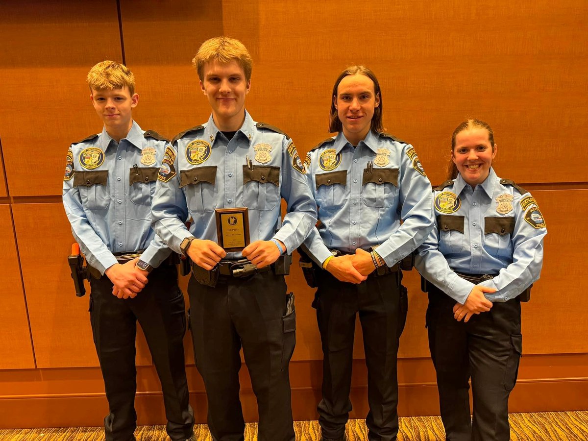 DPD's Police Explorer's competed in the 49th Annual Law Enforcement Explorer Conference in Rochester this weekend and took home 5th place in Street Decisions! Street Decisions was a mock scenario where the explorers had to make split-minute decisions on what actions to take.
