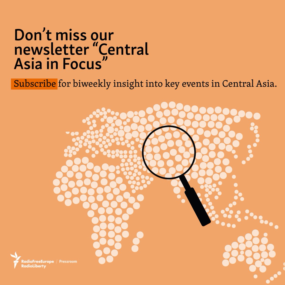 'Central Asia in Focus' by @BrucePannier is one of the only newsletters covering the region's growing authoritarianism, evolving ties with Russia and China, relations with the Taliban, and more. Get it in your inbox 👉 pressroom.rferl.org/z/22642