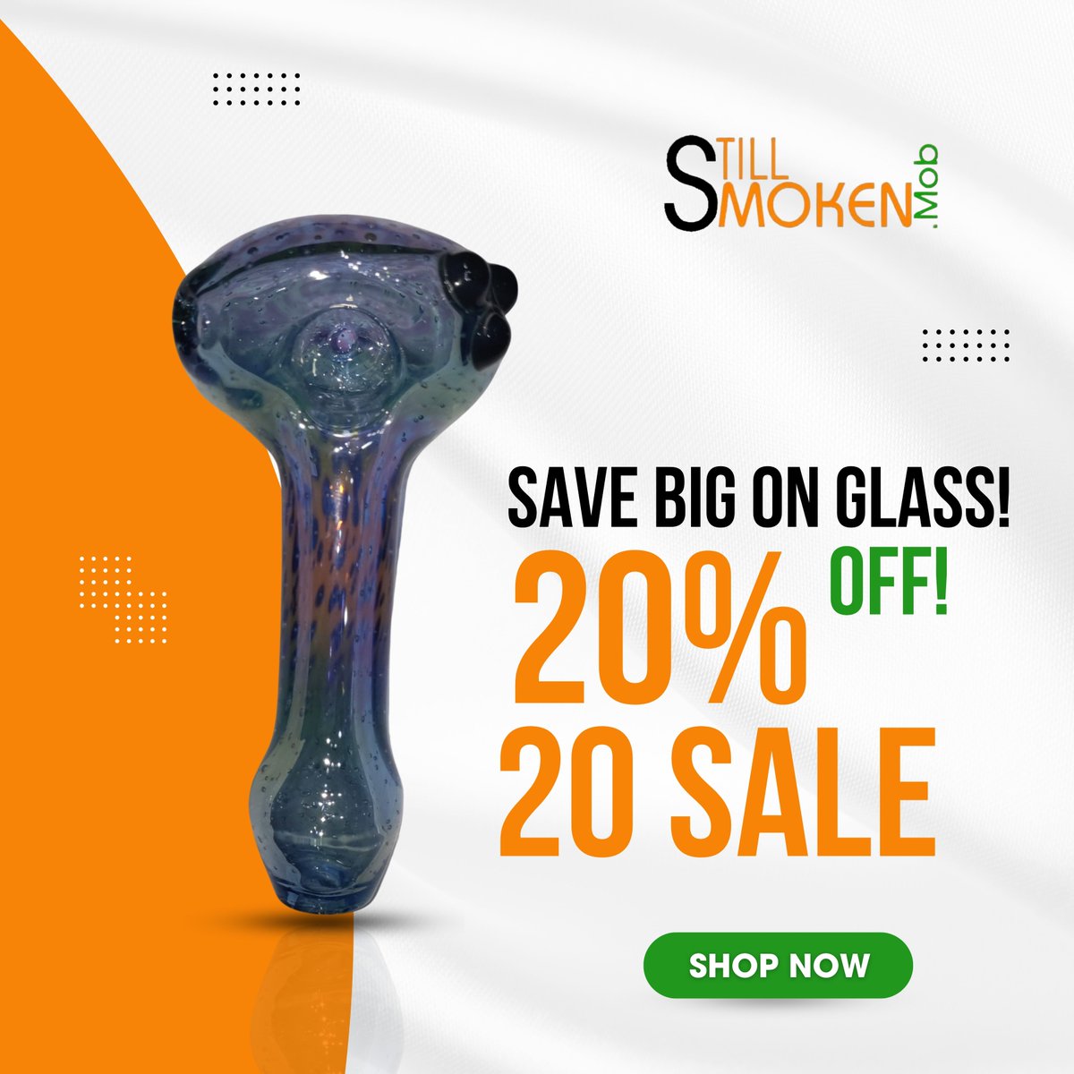 Elevate your smoking experience with our 420 sale! Enjoy a whopping 20% OFF on select glass pieces, including the GardenOfEden Fumed Spoon. But remember, reward points cannot be used on already discounted products. 

#420sale #glasspieces #smokingexperience #elevateyourexperience