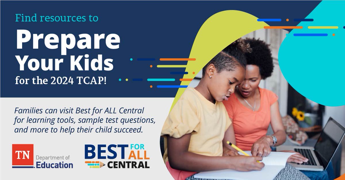 As TCAP testing continues throughout the state this month, be sure to check out resources on Best for ALL Central to help your students prepare or practice questions at home! Check it out here: bestforall.tnedu.gov