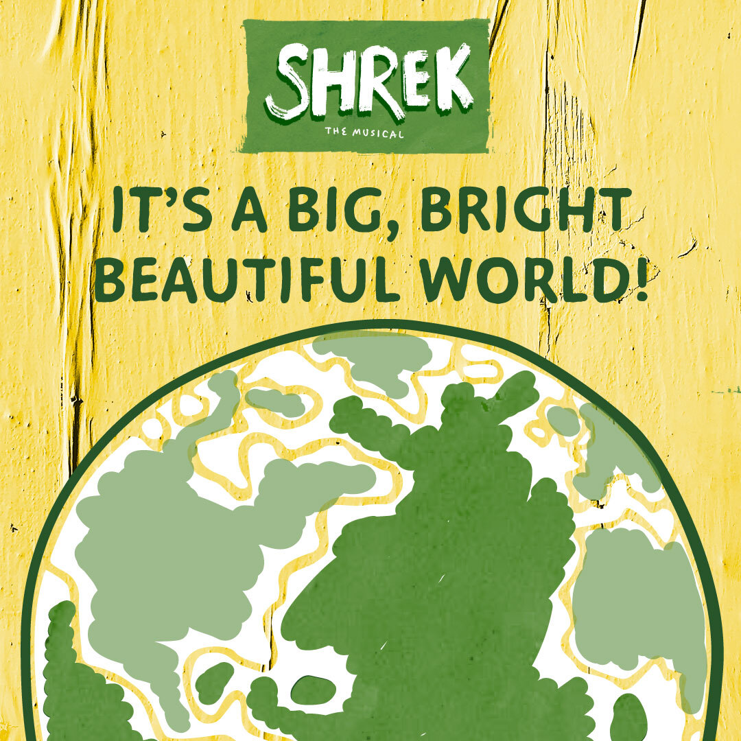 Happy Earth Day! Your favorite GREEN ogre is back! Don’t miss SHREK – THE MUSICAL at The Playhouse on Rodney Square, June 4.