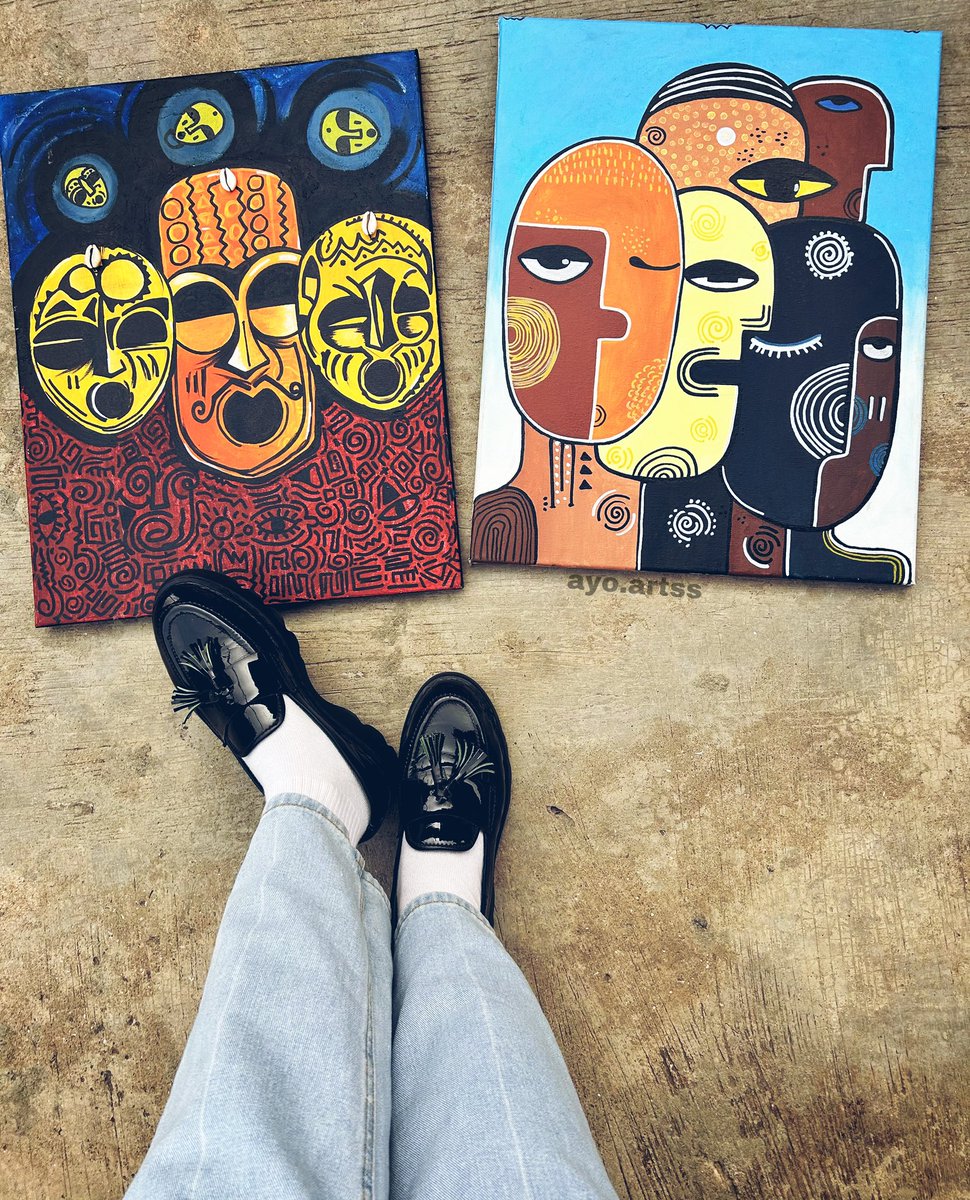 My name is ayomide aka madamayo I painted and sketched these works