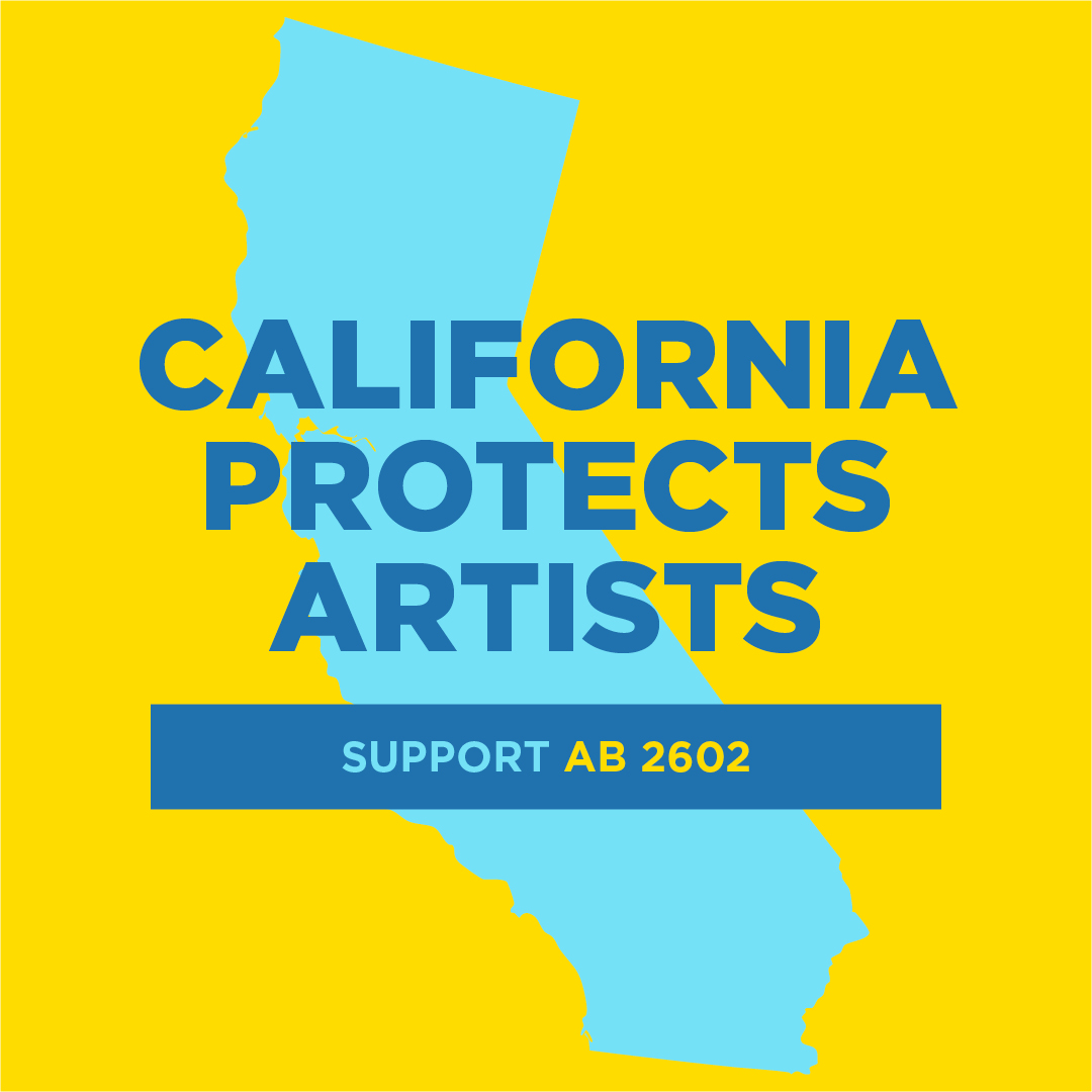 AB 2602 will protect against abusive A.I. practices and save careers. Support this bill and protect artists!

@BauerKahan @AsmJoePatterson @isaacgbryan @DianeDixonAD72 @joshua_hoover @ASM_Irwin @AsmLowenthal @AsmLizOrtega @asmchrisward @BuffyWicks @AsmLoriDWilson