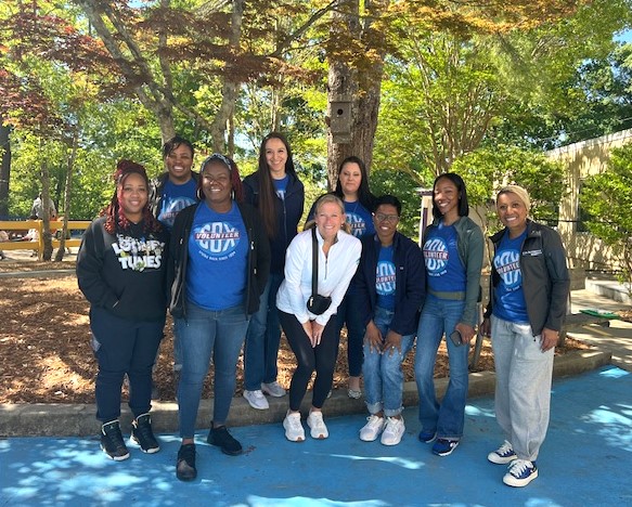 We celebrated Earth Day today with volunteers from @CoxEnterprises who led the children on a nature-themed scavenger hunt and special story time. The kids had a ball searching for leaves, flowers, the sun, birds and bugs on our playground! 🌎❤️ #CDA #EarthDay