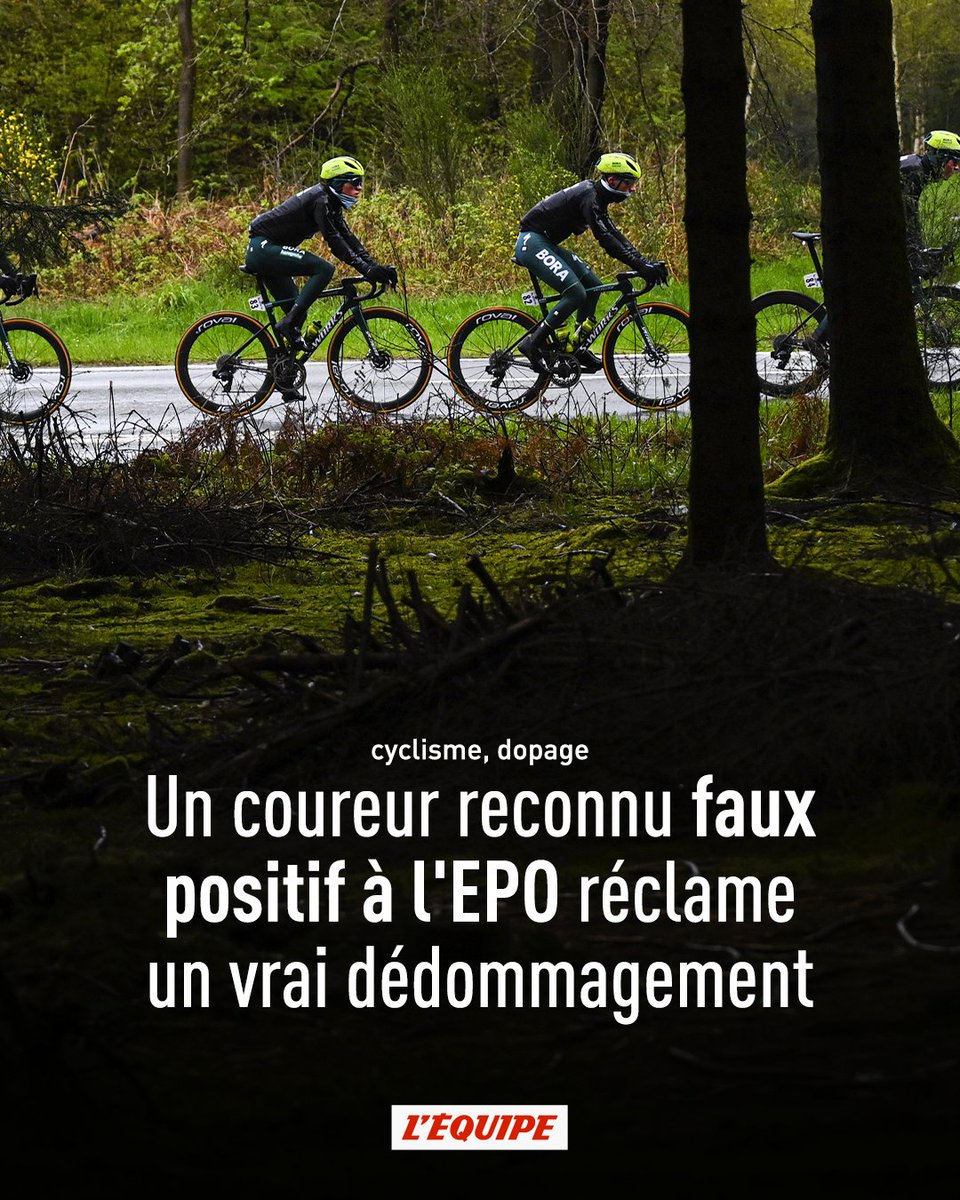 lequipe's tweet photo. Cycliste amateur, Gauthier Navarro a été suspendu provisoirement à la suite d'un contrôle positif à l'EPO en octobre 2021. Quinze mois plus tard, la suspension a été levée par l'AFLD. Ce dernier cherche dorénavant à être dédommagé https://t.co/FYtq2Svz47 https://t.co/8b8udlTNwK