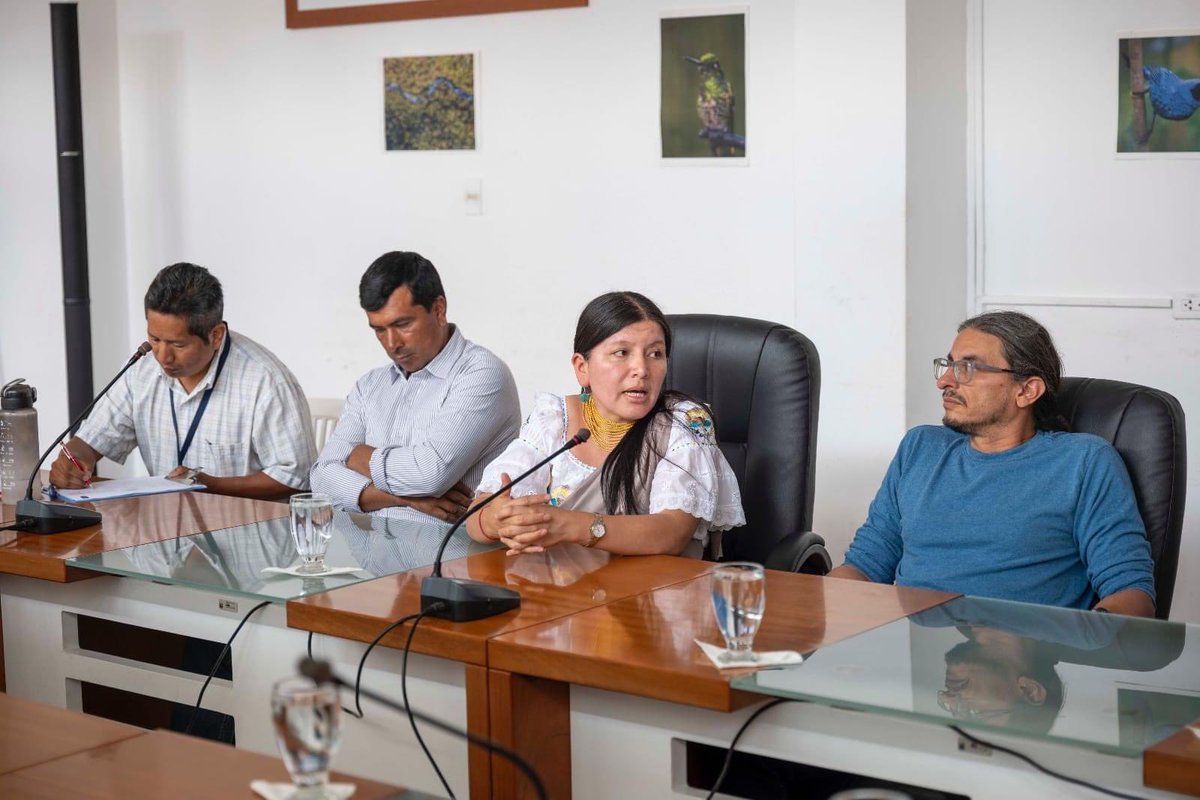Dialogando con PNUD para conformar una mesa técnica (veeduría)  para preparar una normativa del cierre de la empresa Agroindustrial que explota minerales desde el 2002 en Intag.