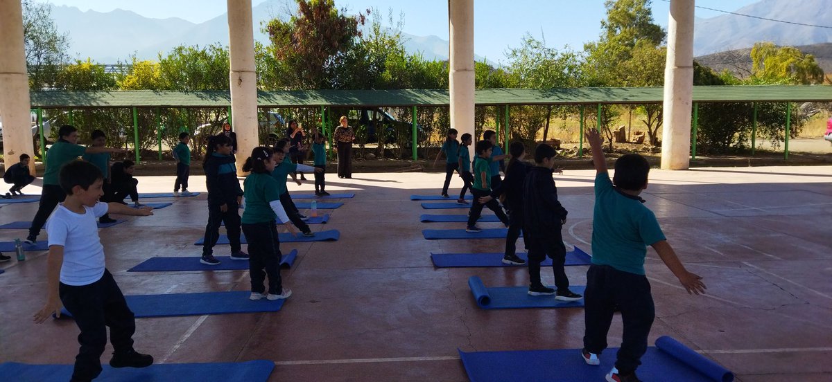 Durante la jornada de hoy, conmemorando el Día de la Tierra, los estudiantes de Primero a Séptimo Básico participaron en una actividad de Yoga para conectar con la naturaleza. Agradecemos a Salud Petorca por esta oportunidad.