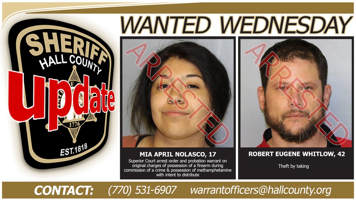 Two individuals featured on recent 𝗪𝗔𝗡𝗧𝗘𝗗 𝗪𝗘𝗗𝗡𝗘𝗦𝗗𝗔𝗬 posts have been arrested. Details at facebook.com/photo?fbid=756…
#WantedWednesday #eyespeeled