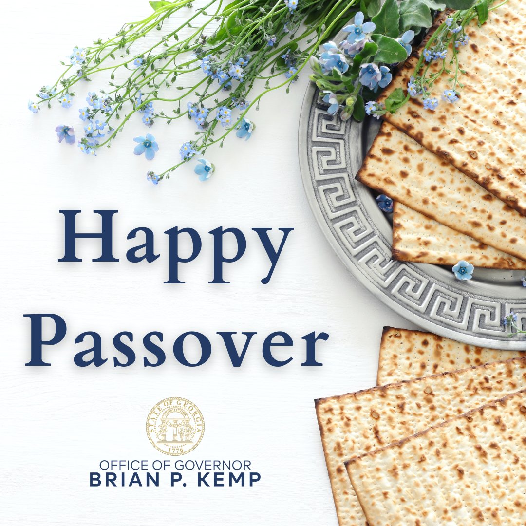 Marty, the girls, and I want to extend our warm wishes to all Georgians observing Passover. May this sacred time be filled with joy, reflection, and the blessings of freedom. Chag Pesach Sameach!