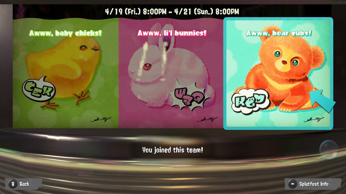 ThaDonM14's tweet photo. Our opponents have to Grin and BEAR the pain. The resullts were rather GRIZZLY #Splatnation #Splatoon3 #NintendoSwitch https://t.co/OBg7e84WkK