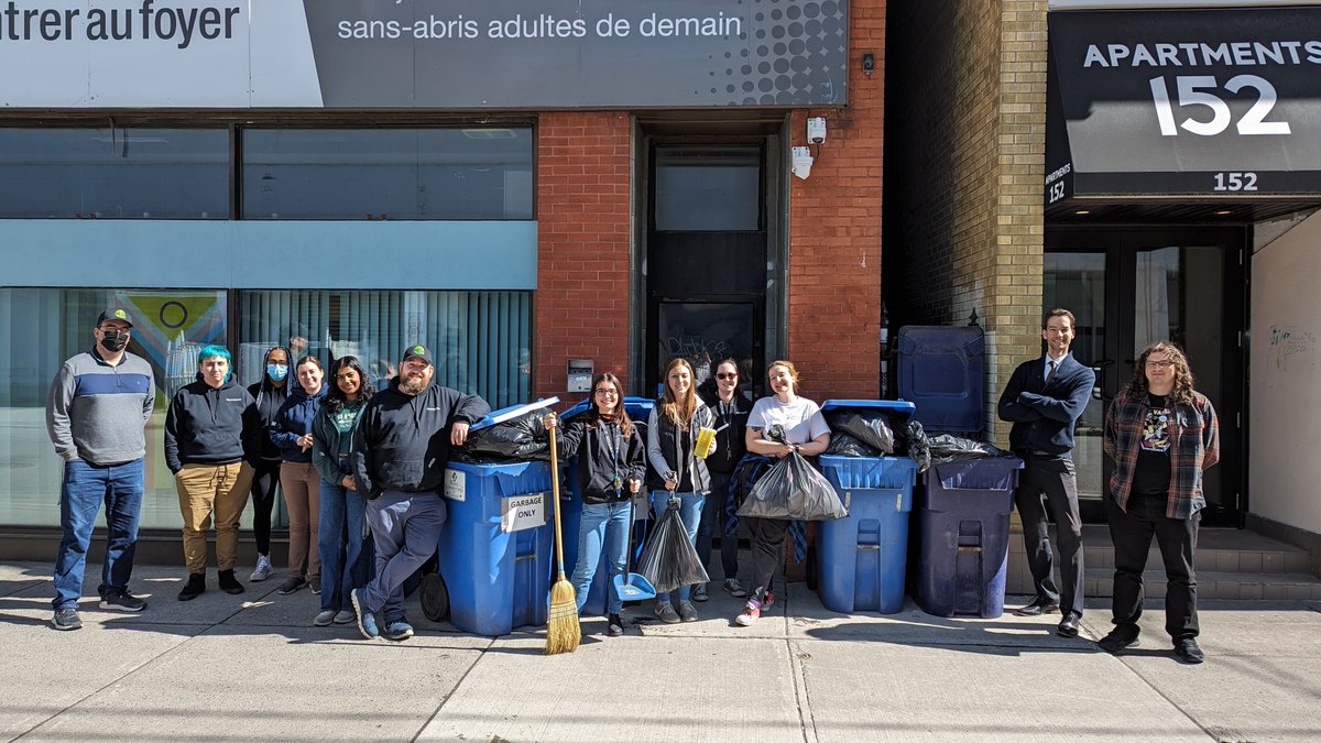 For #earthday, our staff took some time this afternoon to clean up litter in the neighborhood, making our corner of the globe a little bit cleaner. #cleaningthecapital