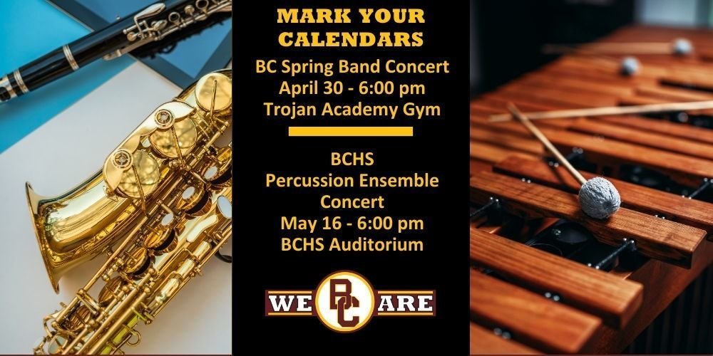 Join us as we celebrate the talent and hard work of our band students! #WeareBC