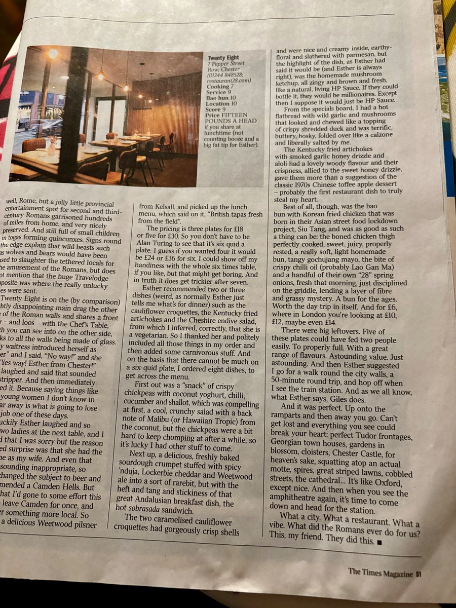 Tony Jones (@tonyjonescomm) on Twitter photo <a href="/ShitChester/">12 years of Shitchester</a> “What a city, what a restaurant, what a vibe” Giles Coren getting excited by <a href="/ChefsChester/">restaurant twenty eight</a> <a href="/ShitChester/">12 years of Shitchester</a> “What a city, what a restaurant, what a vibe” Giles Coren getting excited by <a href="/ChefsChester/">restaurant twenty eight</a>