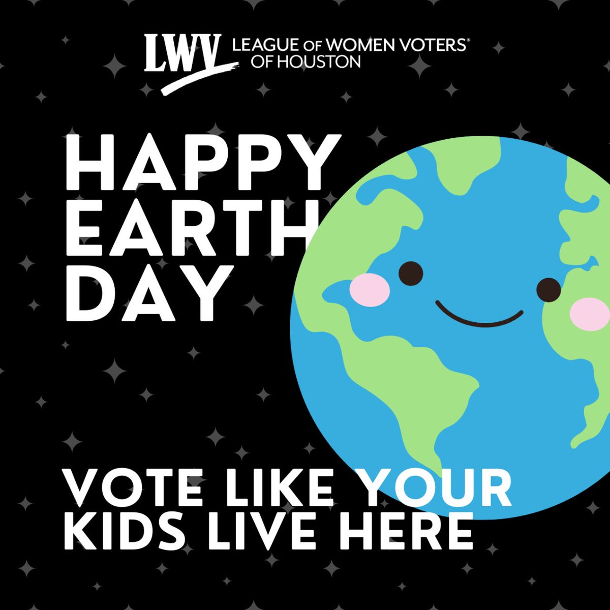 It's a beautiful day to get outside and enjoy Earth Day! 🌎 #lwvhouston #houstonvoter #harrisvotes #earthday