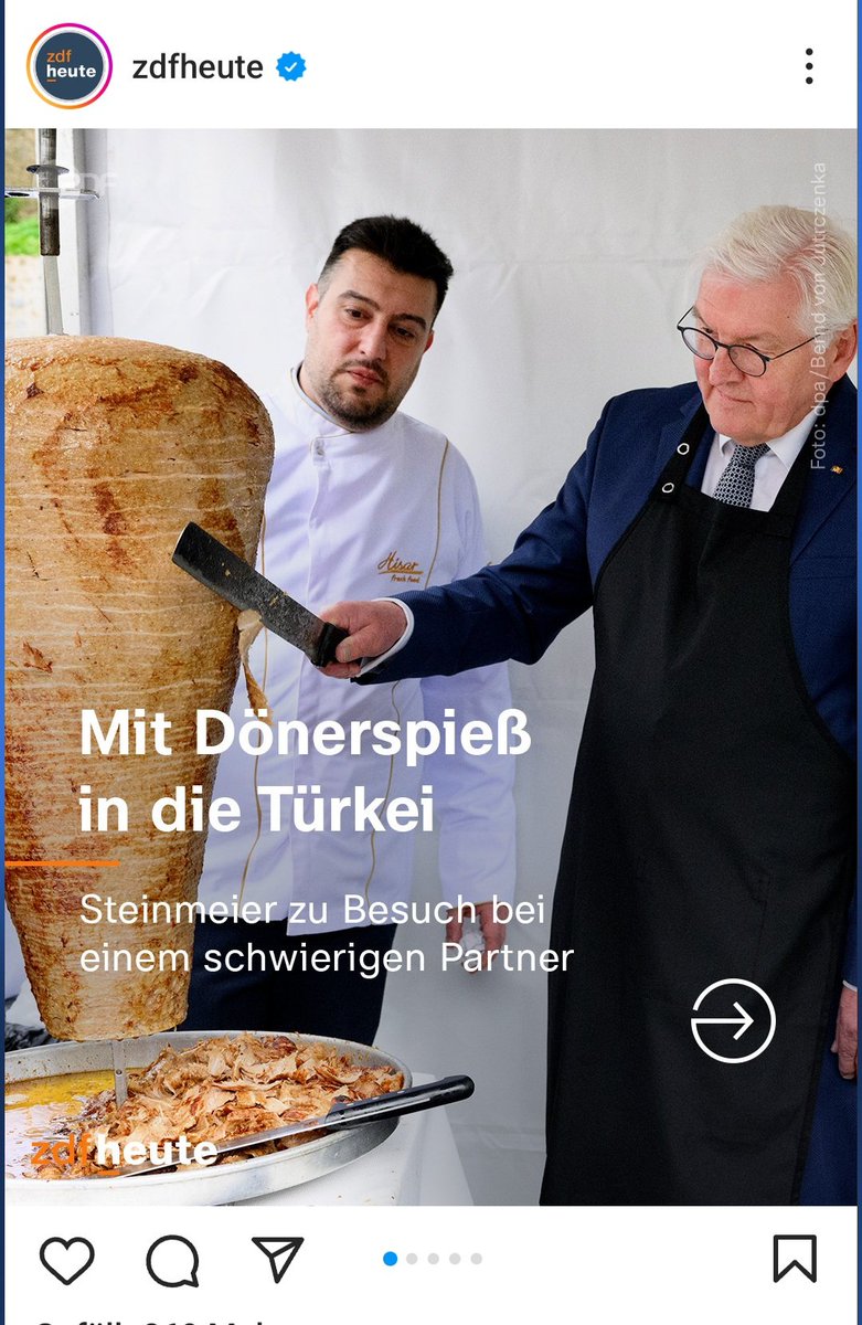 Macht #Bundespräsident #Steinmeier jetzt Döner Diplomatie in der #Türkei? Oder hat er Angst, dort nicht genügend zu Essen zu bekommen?