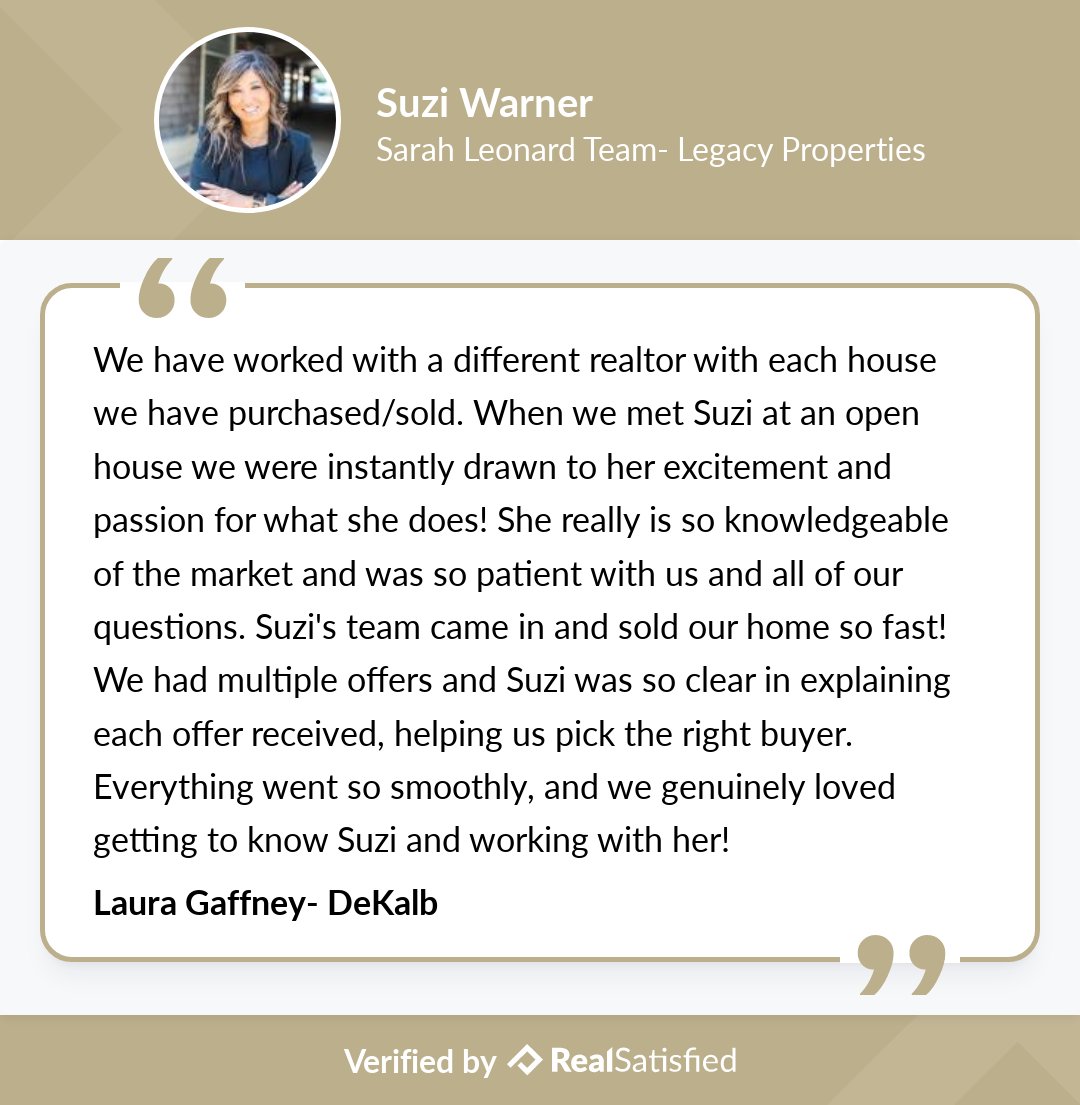 suziwarner's tweet photo. From the bottom of my heart, thank you for this recommendation. https://t.co/woU9x7Du1a via @realsatisfied https://t.co/D9X72xUbHE