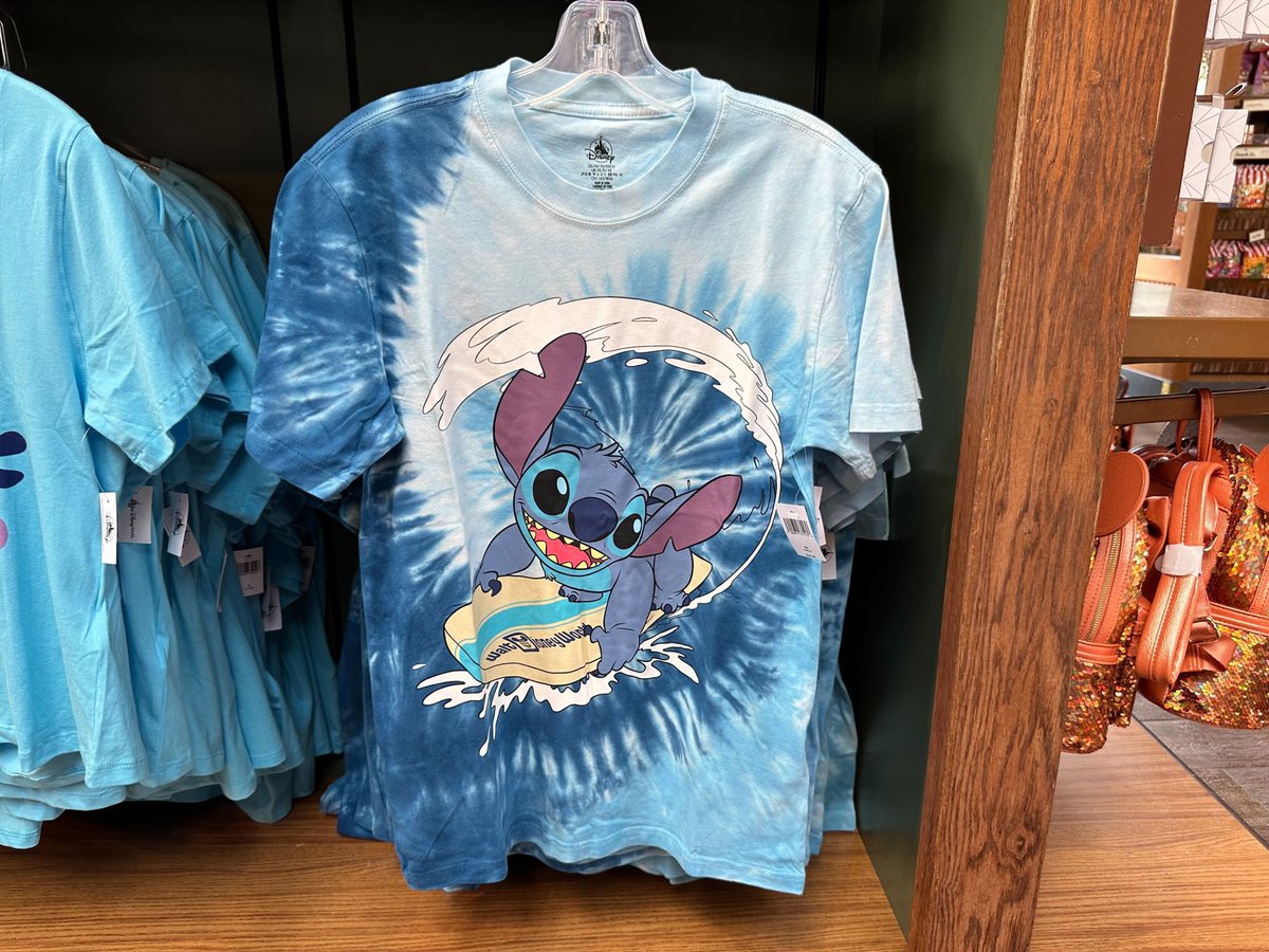 Stitch Surfing Shirt 📍Port of Entry at EPCOT 🏷️$34.99