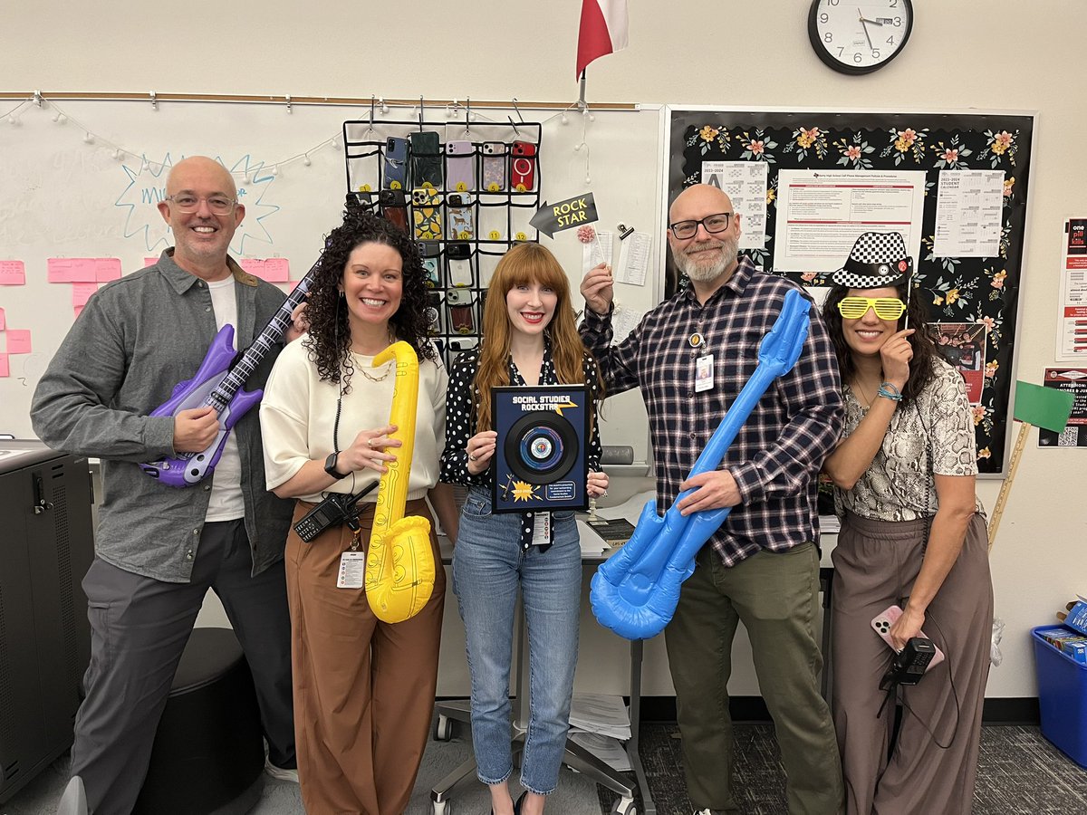 Congratulations to @LHSRedhawks Spring Social Studies Rock Star Teacher Whitney Schell. She is committed “to learner-centered experiences, differentiation, and fostering a positive culture…” #FISDElevate #Rockstar