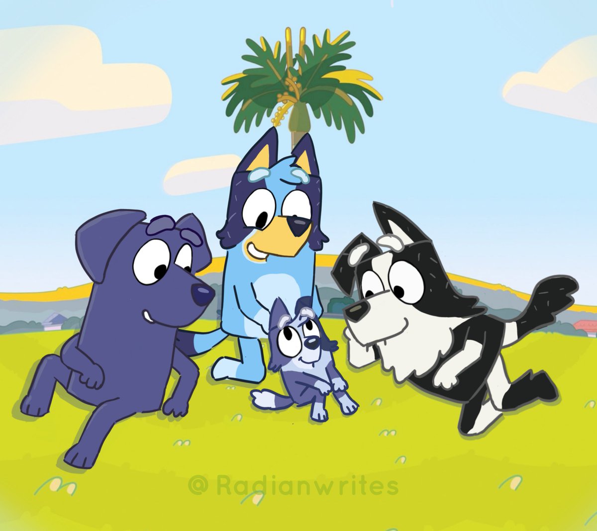 A day out with the kid... 🌱

#bluey #blueytwt #blueyart #blueyfanart